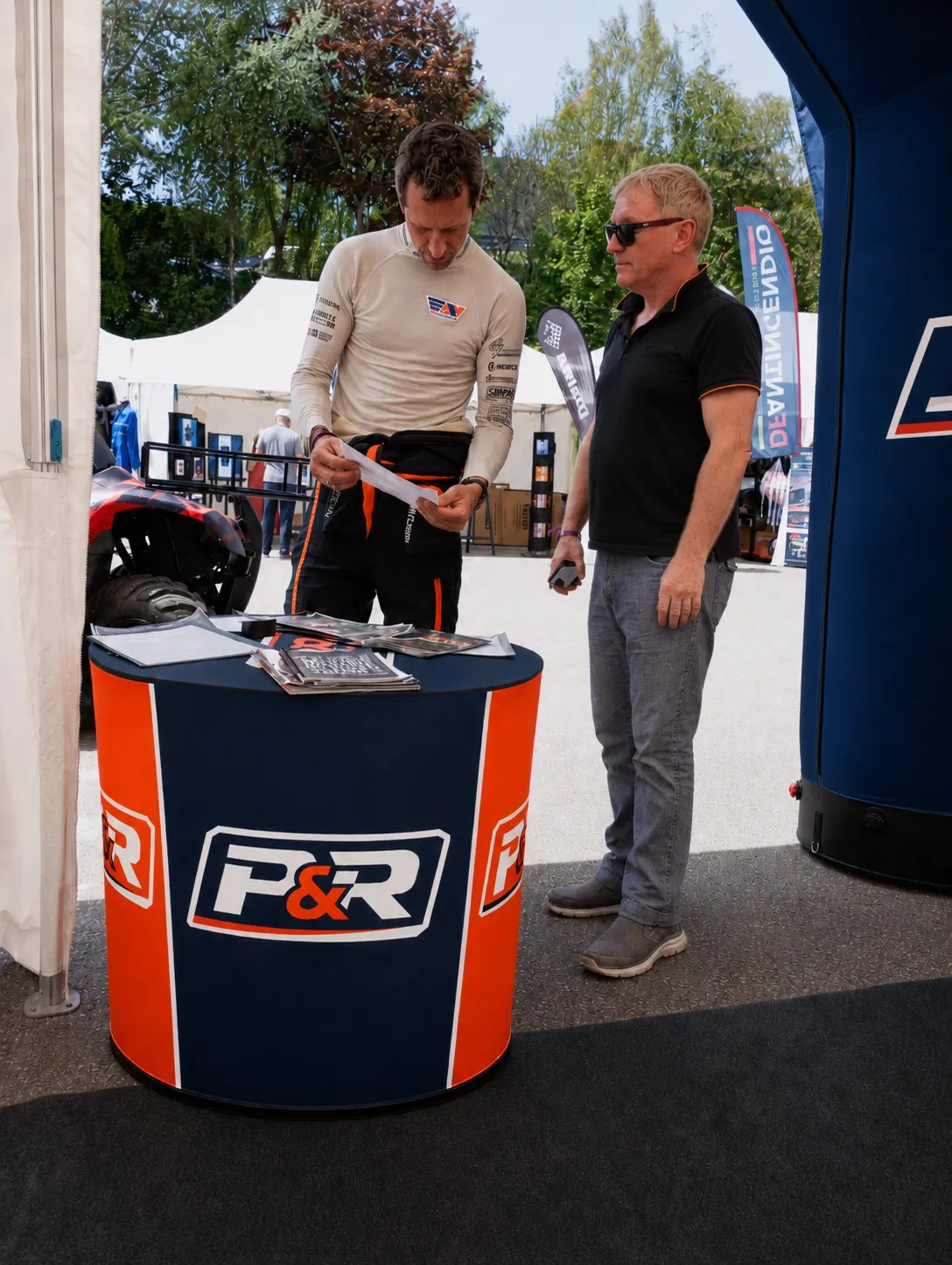 Organisation du support paddock